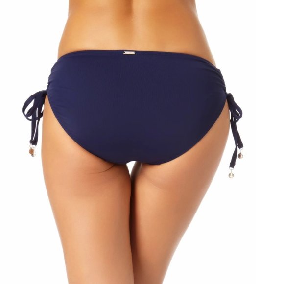 ❤️ANNE COLE SIGNATURE NAVY BIKINI/SWIM BOTTOM SIZE: LARGE - Picture 2 of 6